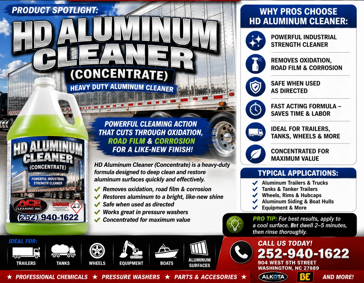 HD Aluminum Cleaner — Concentrated Heavy-Duty Aluminum Cleaner