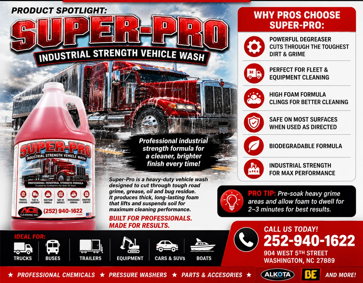 Super-Pro — Industrial Strength Vehicle Wash